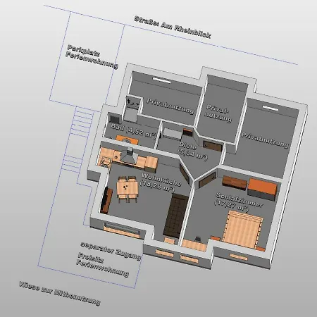 Ferienwohnung 554 - Urbar, Vis-a-vis Der Loreley